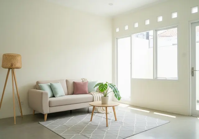 Pilih Warna Netral dan Cerah/Model Rumah Type 21 agar Terlihat Lebih Luas dan Nyaman (Sumber: gemini.com)