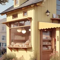 Ilustrasi Model Rumah yang Sekalian Buat Tempat Usaha (Sumber Gambar: Meta AI)