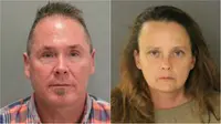 Michael Kellar dan Gail Burnworth ditahan polisi dengan tuduhan terkait pelecehan seksual pada anak-anak. (Sumber San Jose Police Department)