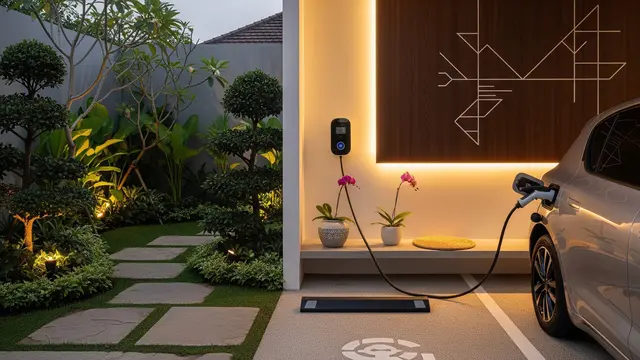 Cara Menata Area Charger Mobil Listrik agar Tetap Estetik dan Rapi/AI Generated