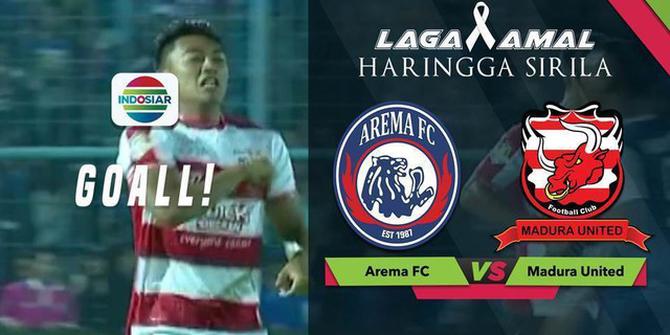 VIDEO: Gol Spektakuler Gelandang Madura United saat Hadapi Arema FC