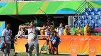Tim Panahan Indonesia langsung mengalihkan fokus ke nomor beregu setelah tim putra kandas di babak perempat final Olimpiade Rio 2016, Sabtu (6/8/2016). (Bola.com/CdM Olimpiade)