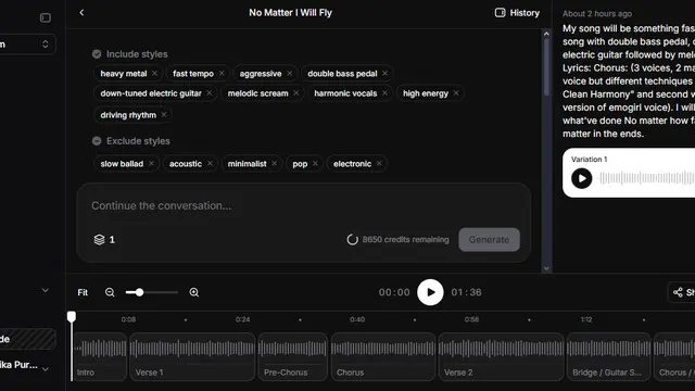 AI Music Generator Process by ElevenLabs