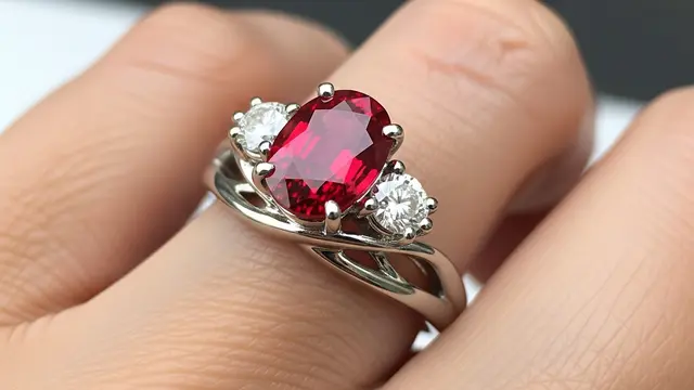 Model Cincin dengan Batu Rubi Prediksi Tren di 2026 (AI)