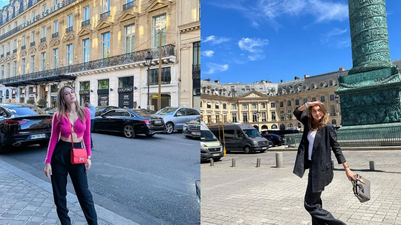 Pakai Outfit Kasual, Luna Maya Tenteng Tas Ratusan Juta Saat Liburan di Paris