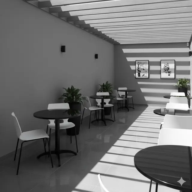 Inspirasi Desain Teras Rumah Jadi Cafe. Gemini