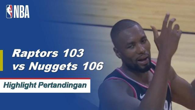 Nikola Jokic turun 23 poin, meraih 11 rebound dan membuat 15 assist dalam kemenangan dekat melawan Raptors 106-103