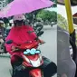 6 Aksi Lucu Emak-Emak saat Pakai Payung Ini Bikin Geleng Kepala (sumber: 1cak)