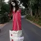 Boneka seram di pertigaan Kelurahan Cepoko, Kecamatan Gunungpati, Kota Semarang, Jateng. (Solopos.com/Instagram/wayang_ardjona)