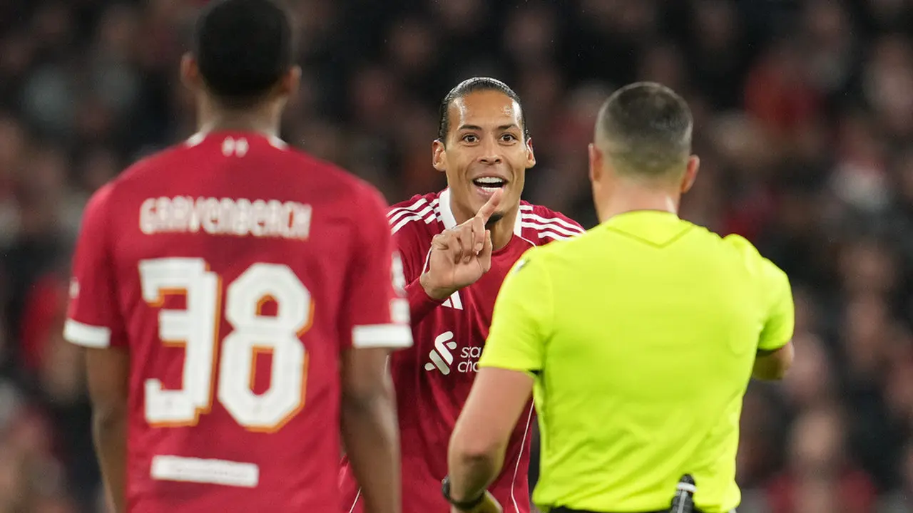 virgil van dijk di laga liverpool vs real madrid