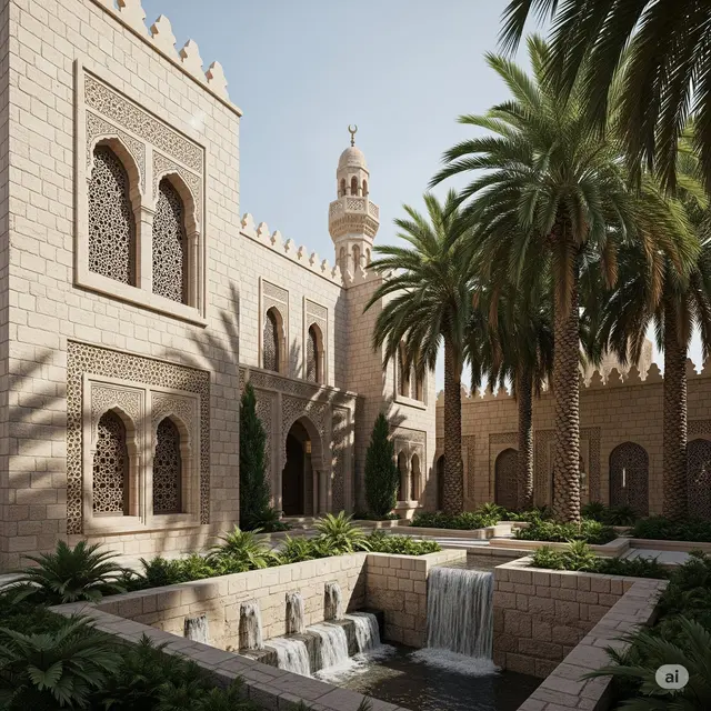 Rumah Bergaya Mamluk dengan Minaret Dekoratif