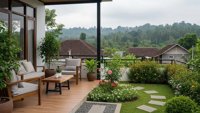 Inspirasi Teras Rumah Nuansa Pedesaan Modern