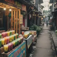 Ilustrasi Jualan Minuman Kekinian/Gemini AI