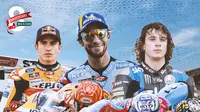 MotoGP 2023 - Marc Marquez, Enea Bastianini, Marco Bezzecchi (Bola.com/Decika Fatmawaty)