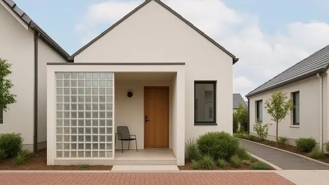 Desain Glass Block Depan Rumah, Bikin Tampilan Makin Estetik