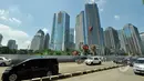 Gedung bertingkat di kawasan Sudirman, Jakarta, (17/3/2015). Dinas Penanggulangan Kebakaran dan Keselamatan Provinsi DKI akan menjalankan verifikasi untuk memastikan kelengkapan proteksi kebakaran di tiap gedung bertingkat. (Liputan6.com/Faizal Fanani)