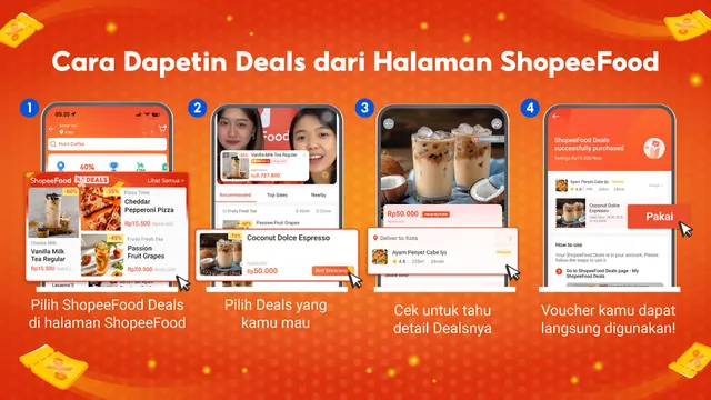 Cara dapetin Deals dari Halaman ShopeeFood.