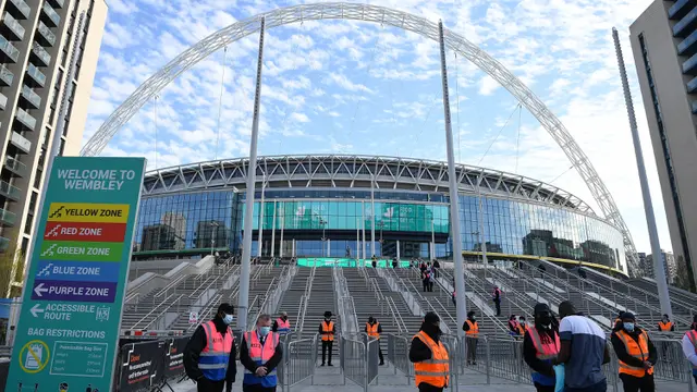 Foto Piala Eropa: Mengintip Stadion Wembley, Venue Terbesar Gelaran Akbar Euro 2020 (Euro 2021), Sebagai Tuan Rumah di Babak Final