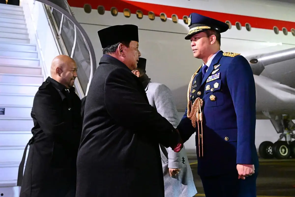 Presiden Prabowo Subianto tiba di Bandar Udara Internasional Zurich, Swiss