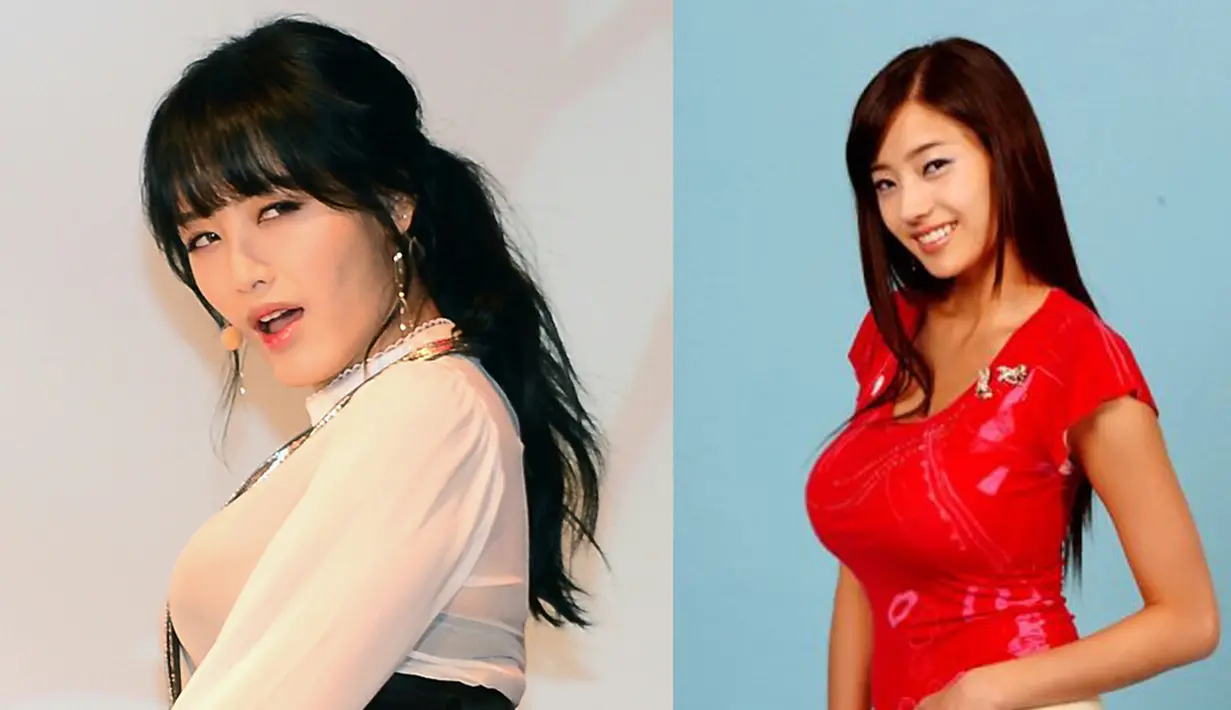 Jaekyung Rainbow adalah salah satu artis berdada di atas rata-rata. Saat ia menggunakan baju yang tertutuppun, payudaranya tetap menonjol (Istimewa)