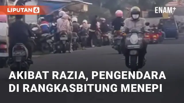 Viral sebuah video terkait momen razia yang buat banyak pemotor menepi. Kejadian ini berada di Jalan Ir Sutami Cisalam, Rangkasbitung