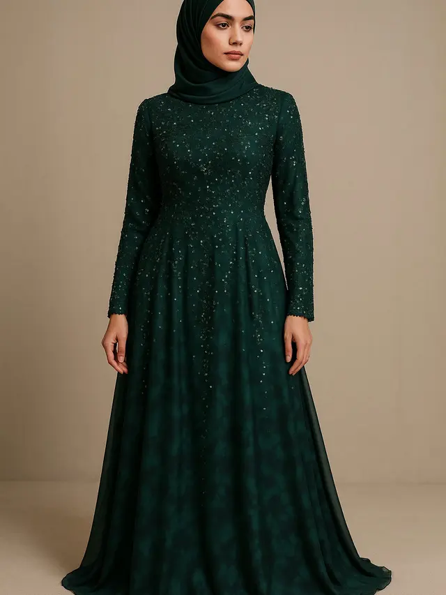 Model Gamis Batik Jumputan