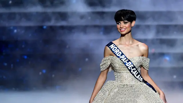 Eve Gilles Cetak Sejarah, Jadi Pemenang Miss Prancis 2024 Berambut Pendek Pertama