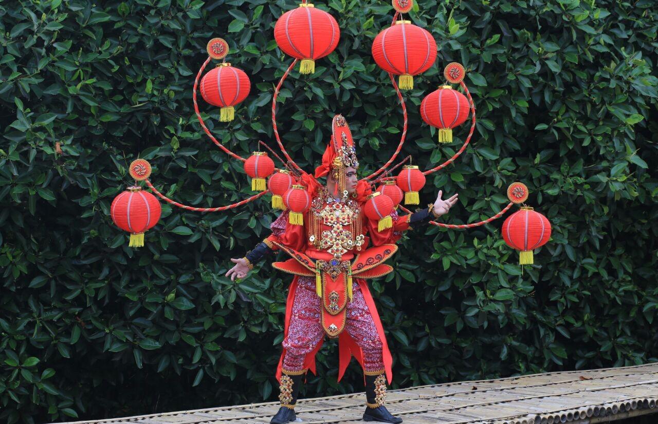 Konsep cina sebagai salah satu entitas warga Semarang dalam SNC 2017. (foto : Liputan6.com / edhie prayitno ige)