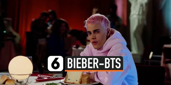 VIDEO: BTS Promosikan Lagu Bieber, Tanda akan Kolaborasi?