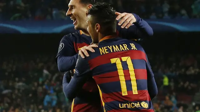 Neymar dan Lionel Messi