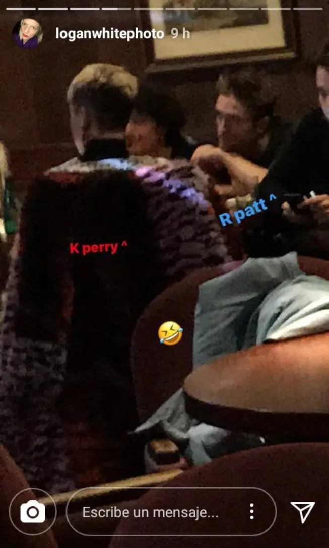 Robert Pattinson dan Katy Perry saat dinner bersama. (Twitter)