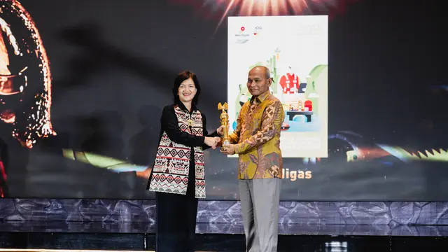 Sustainability Report SKK Migas mendapatkan peringkat Gold Rank pada the Asia Sustainability Reporting Rating 2025. (Dok SKK Migas)