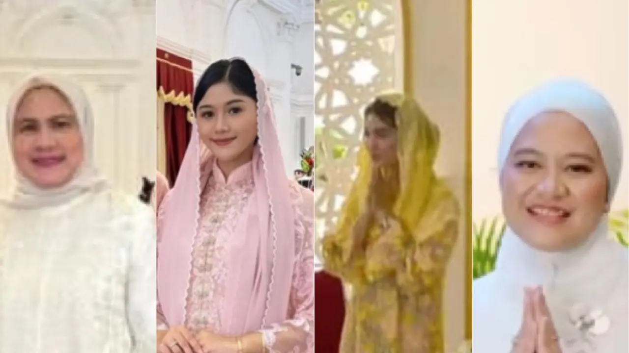 Tampilan Keluarga Jokowi saat Lebaran