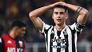 <p>Juventus mampu unggul lebih dulu lewat gol yang dicetak oleh Paulo Dybala. (AFP/Marco Bertorello)</p>