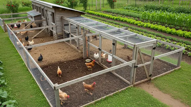 Desain Kandang Ayam Dekat Kebun Biar Kotorannya Bisa jadi Pupuk Langsung/Gemini AI