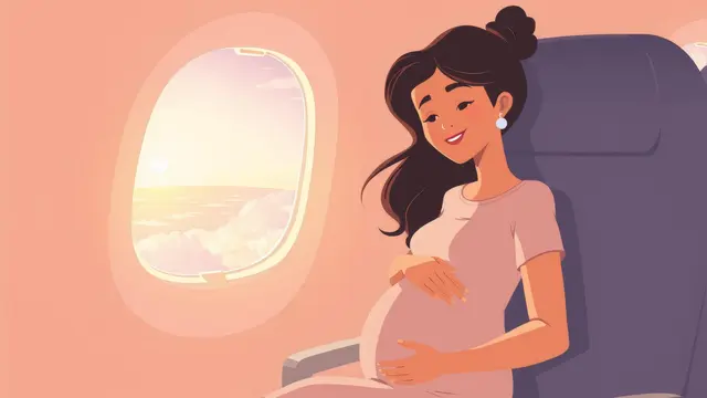 Bumil bisa tetap menikmati babymoon dan melakukan perjalanan jauh naik pesawat, asalkan terbang di waktu yang tepat dan memerhatikan tips aman dari dokter kandungan (Ilustrasi by AI)