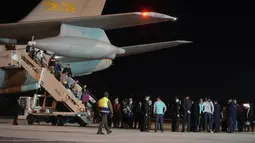 Kementerian Luar Negeri Italia mengatakan, sekitar 140 orang Italia akan dievakuasi dari Sudan, ditambah sekitar 60 orang dari negara lain. (AP Photo/Gregorio Borgia)
