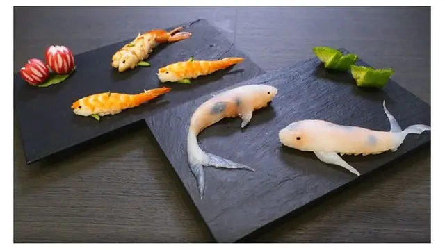 8 Potret Bentuk Sushi Ini Unik Banget, Bikin Sayang Dimakan