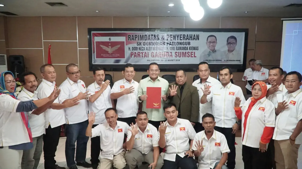Paslon Sumsel Dodi-Giri Banjir Dukungan dari Partai Politik Baru