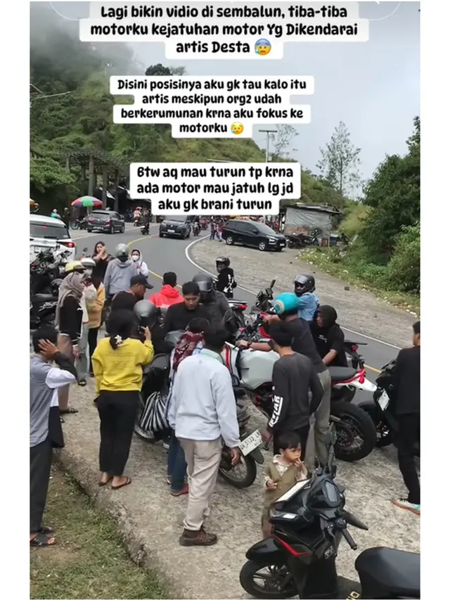 Kronologi Desta Jatuh dari Motor saat Touring di Lombok, Ini Penyebab dan Kondisinya