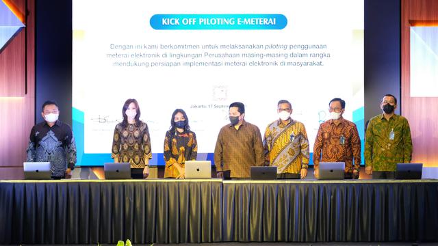 Kick Off Piloting Implementasi E-Meterai di Lingkungan BUMN.