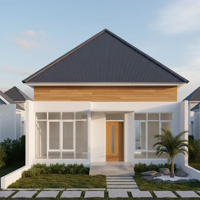 8 Gambar Rumah Minimalis Atap Limas, Desain Elegan yang Cocok untuk Lahan Kecil maupun Luas