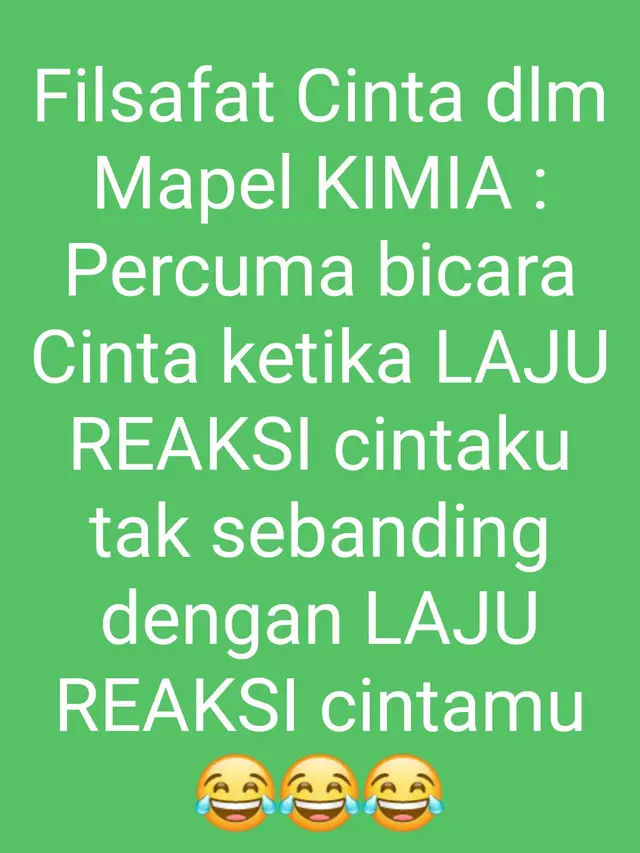 6 Status WhatsApp Tentang Filsafat Cinta dalam Mata Pelajaran Ini Kocak
