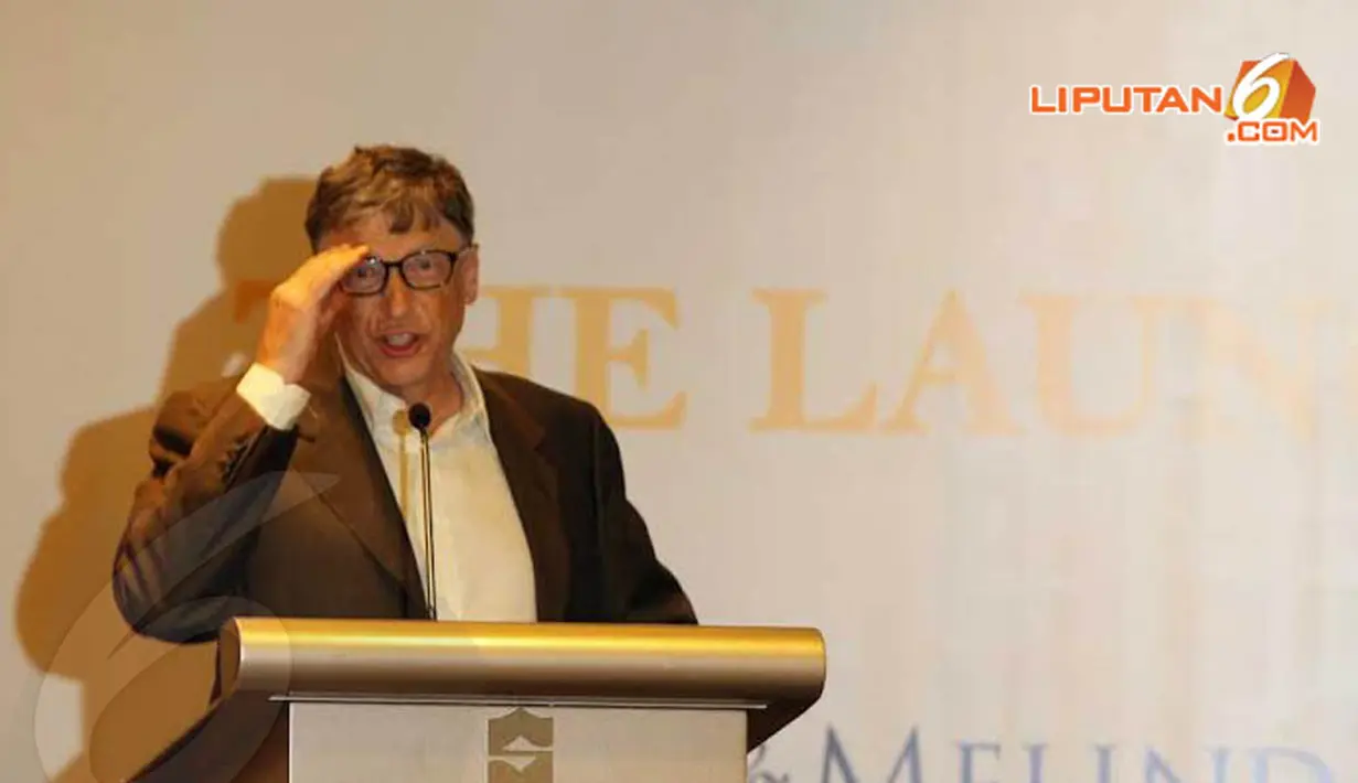 Kunjungan Bill Gates kali ini dalam rangka urusan sosial terkait pembentukan Indonesia Health Found (Liputan6.com/Miftahul Hayat)