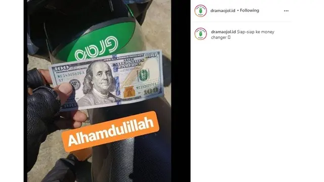 7 Potret Driver Ojol saat Dibayar Pakai Mata Uang Asing, Bikin Netizen Iri