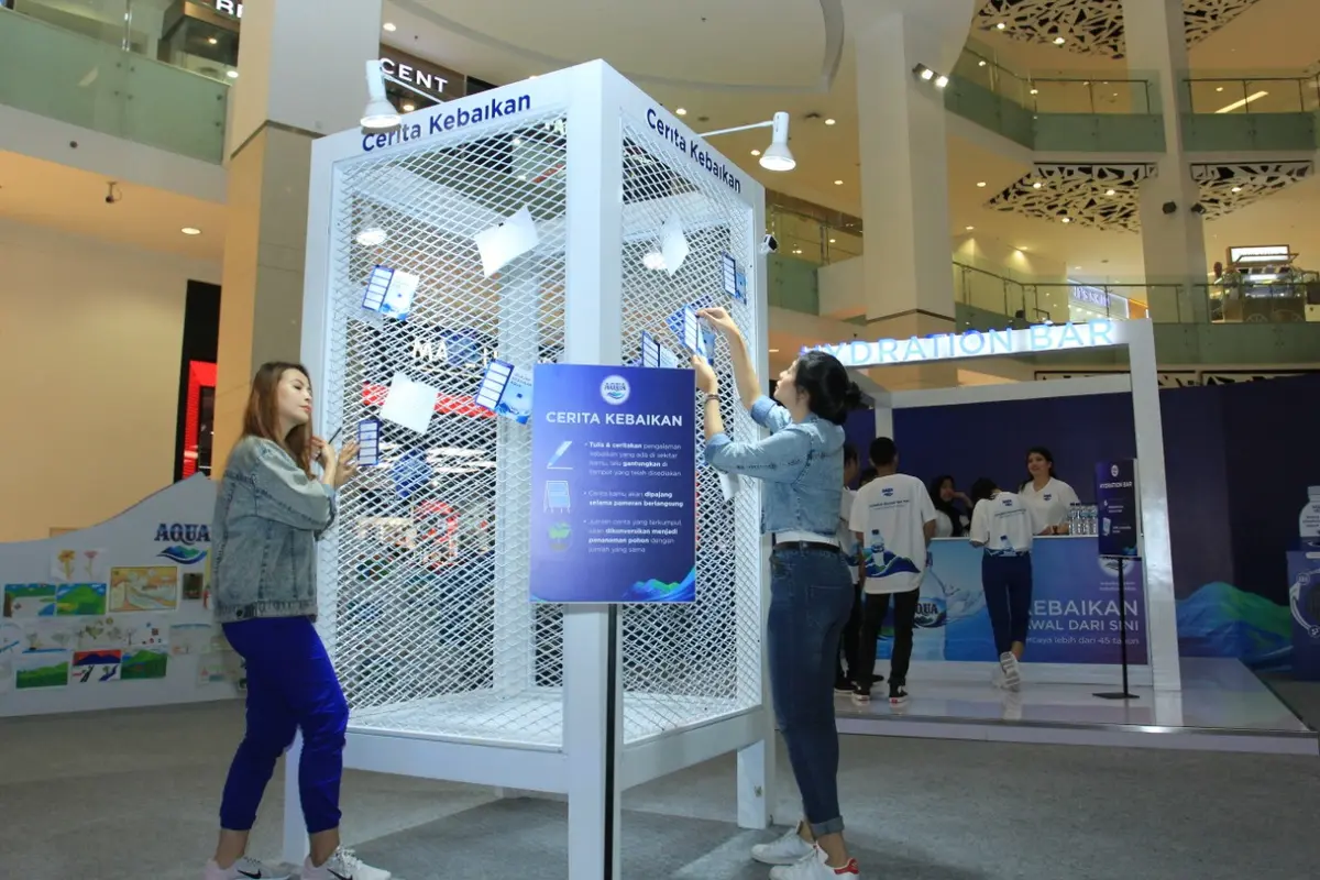 Berkunjung ke Instalasi Jelajah Kebaikan AQUA di Akhir Pekan