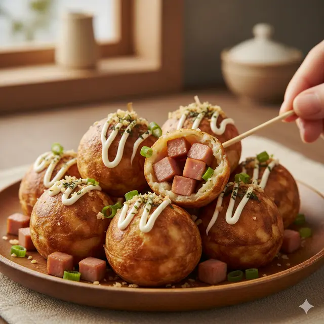 Cara bikin takoyaki (Foto: Gemini AI)