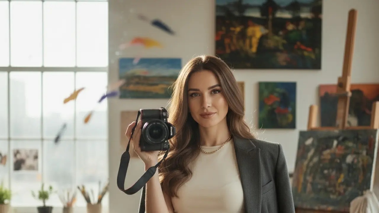 Prompt Gemini AI Foto di Kaca dengan Kamera