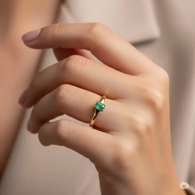 Model Cincin Emas Simple Tapi Mewah. Foto: Gemini