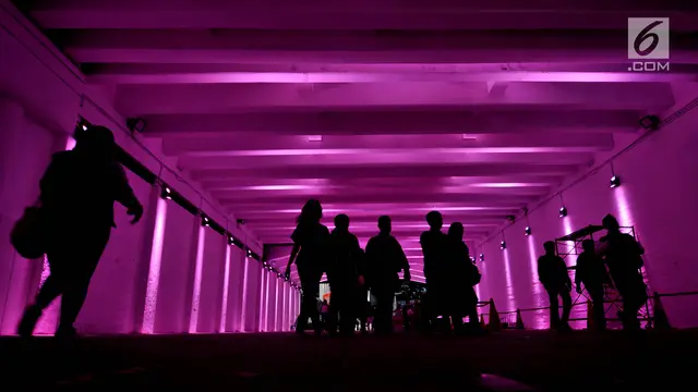 Warna-Warni Terowongan Khusus Pedestrian